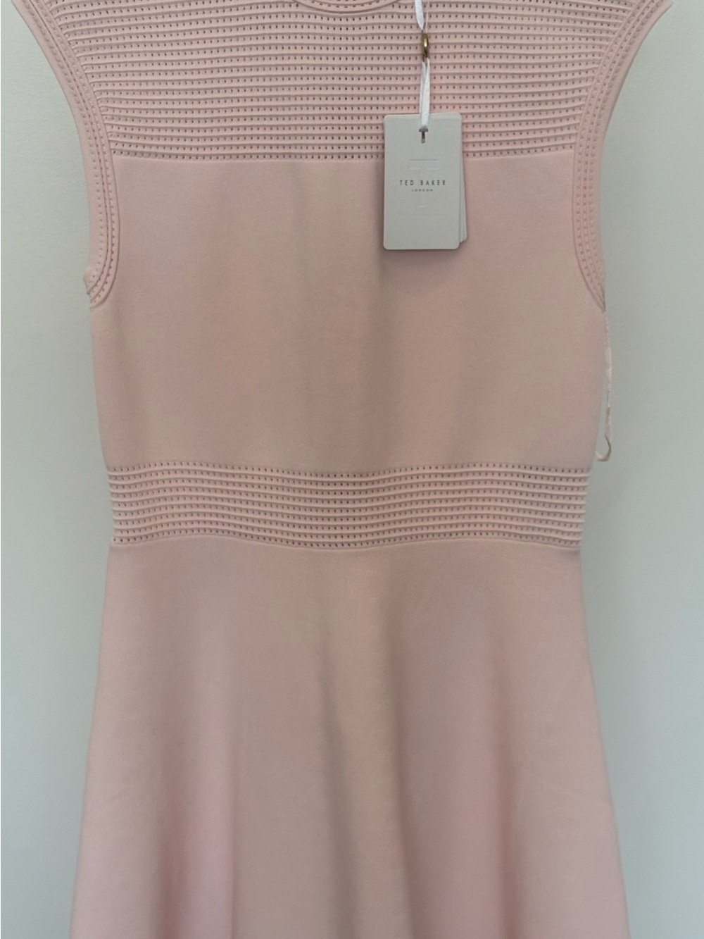 Ted Baker Pale Pink Textured Knit Dress